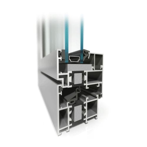 Aluminium-Fensterprofil - MB-60HI - Aluprof S.A - wärmeisoliert