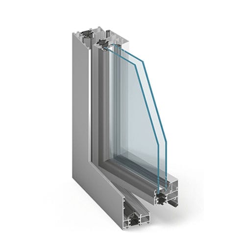 Aluminium-Fensterprofil - MB-60US - Aluprof S.A - mit Wärmedämmung