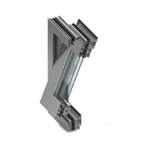 Aluminium-Fensterprofil - MB-60 PIVOT - Aluprof S.A - Akustik / mit Wärmedämmung
