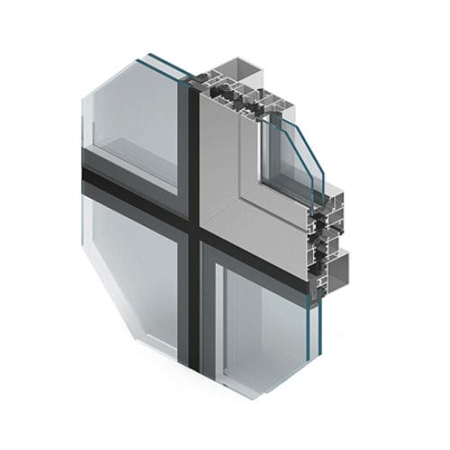 Glasfassadensystem - MB- 60 EF - Aluprof S.A - Aluminium