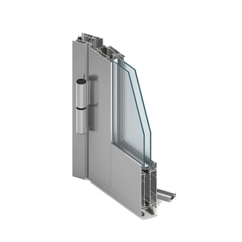 Aluminium-Türprofil - MB-59S - Aluprof S.A - mit Wärmedämmung
