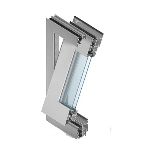 Aluminiumfenster - MB-59S PIVOT - Aluprof S.A - Schwing / mit Doppelverglasung / wärmeisoliert