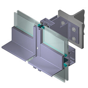 Paneel-Vorhangfassade - MB-SR100  - Aluprof S.A - aus Aluminium und Glas
