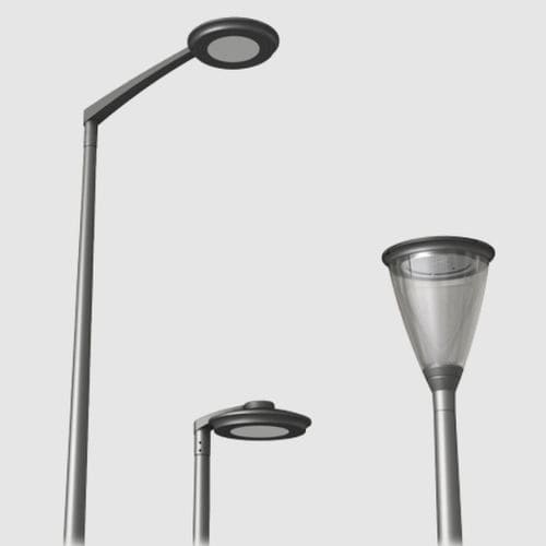 Lichtmast für Straße - FLEXIA  - Schréder–Comatelec - modern / Metall / Holz