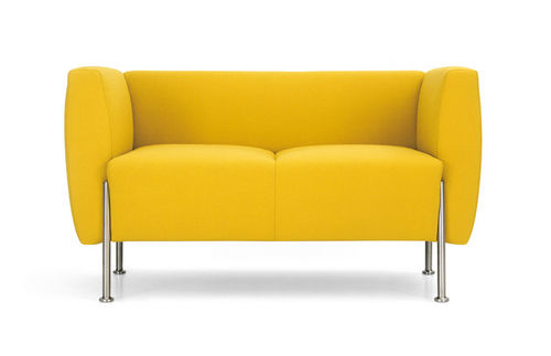 Modernes Sofa - ALEA. - Rossin - gelb / Stahl / Zweisitzer