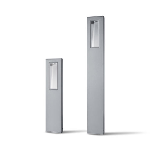 Moderner Leuchtpoller - SLIM - Platek s.r.l. - extrudiertes Aluminium / Glas / LED