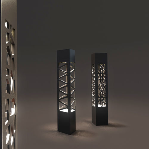 Moderner Leuchtpoller - TREILLE - Technilum - Aluminium / LED / IP66