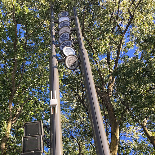 Lichtmast - BIPODE - Technilum - Aluminium / mit Internetverbindung