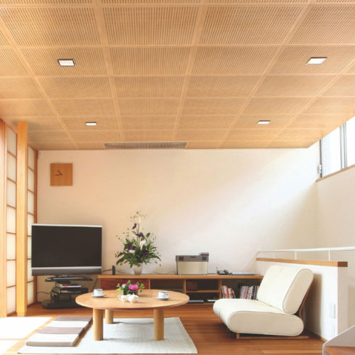 Wandmontierte Akustikplatte - MI - Ideatec Advanced Acoustic Solutions - für Decke / für abgehängte Decken / Holz