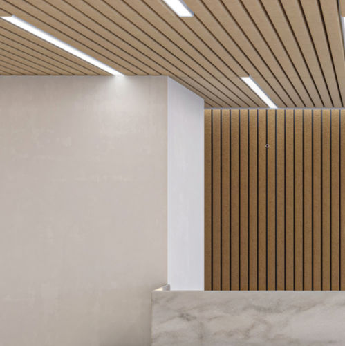Polyesterfaser-Akustikbaffel - VIGA - Ideatec Advanced Acoustic Solutions - deckenmontiert / Wand / rechteckig