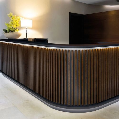 Modulare Empfangstheke - NORDIC - Fit Interiors - melaminbeschichtet / beleuchtet