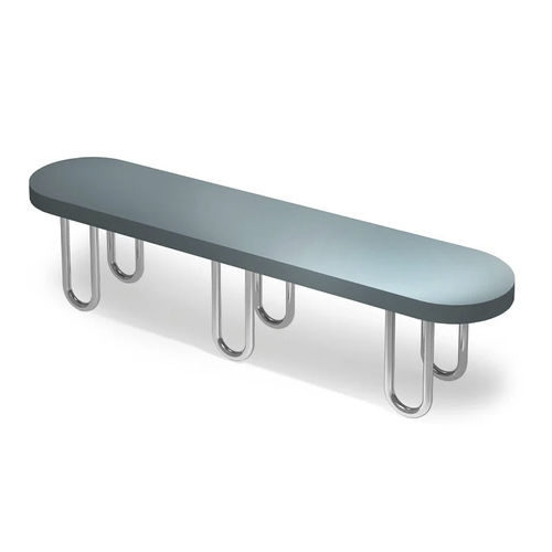 Moderne Bank für Umkleideraum - SPIDER - Fit Interiors - MDF-Laminat / Edelstahl / ohne Rückenlehne