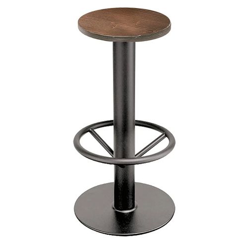Moderner Hocker - PLANET - Fit Interiors - Kiefer / Stahl / Gestell aus Gusseisen