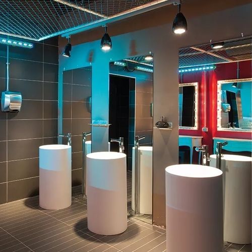 Bodenstehendes Waschbecken - PILA - Fit Interiors - Keramik / rund / ohne Öffnung