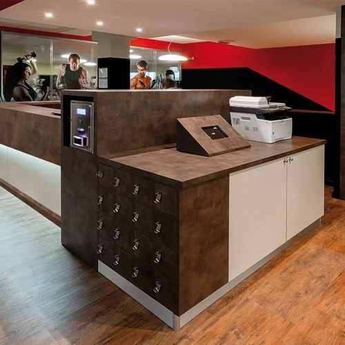Modulare Empfangstheke - VEGA - Fit Interiors - Laminat / melaminbeschichtet / beleuchtet