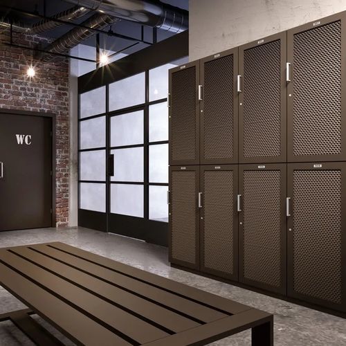 Metall-Garderobenschrank - FACTORY - Fit Interiors - für öffentliche Einrichtungen / für Sportanlage / für Gewerbegebrauch