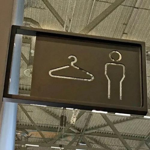 Schild zur Orientierung - SIGN - Fit Interiors - wandmontiert / hängend / Plexiglas®
