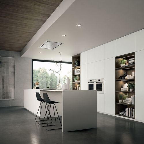 Moderne Küche - YOTA : COMPOSIZION 01 - ARMONY CUCINE - Laminat / Kochinsel / ohne Griff