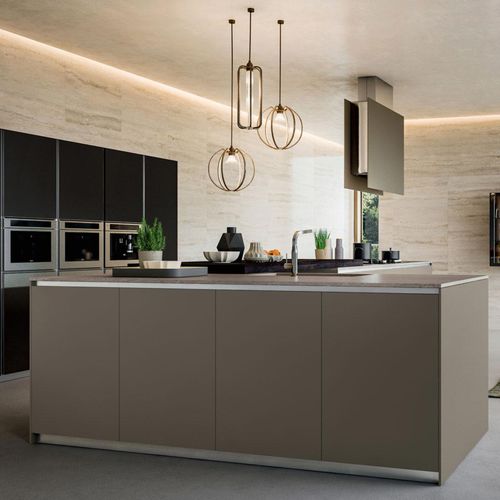 Moderne Küche - YOTA : COMPOSIZION 02 - ARMONY CUCINE - Holz / Kochinsel / ohne Griff