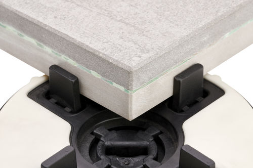 Feinsteinzeug-Doppelboden - X-FLOOR - NEWFLOOR - hochbelastbar / rutschfest / wasserabweisend