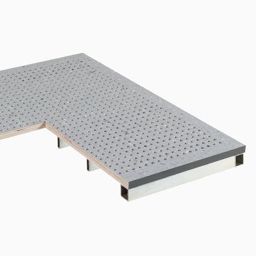 Doppelboden / galvanisiertem Stahl - Lenzlinger Access Floors - für den Innenraum / perforiert / für Lüftung