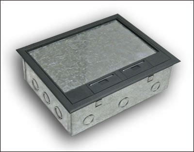 Einbaufähiges Verteilergehäuse - WFB244X - FBS - Floor Box Systems - bodenstehend / für Steckdosen