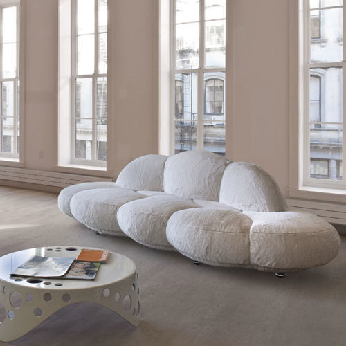 Sofa / originelles Design - LE NUVOLE - Giovannetti Collezioni - Stoff / Made in Italy / beige