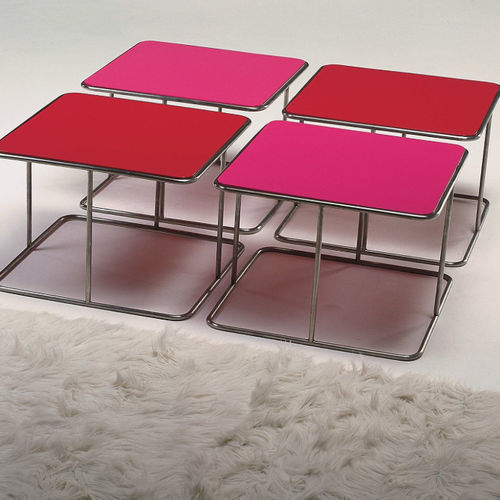 Beistelltisch / minimalistisches Design - JOLLY - Giovannetti Collezioni - MDF / Gestell aus Metall / rund
