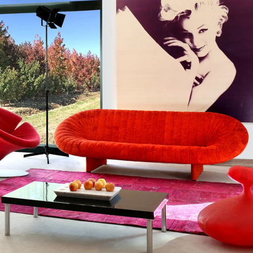 Modernes Sofa - RE SOLE - Giovannetti Collezioni - Stoff / Made in Italy / rot