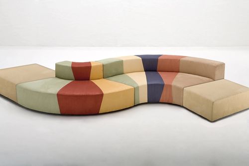 Modulsofa - MULTILOVE - Giovannetti Collezioni - modern / Stoff / mit abnehmbarem Kissen