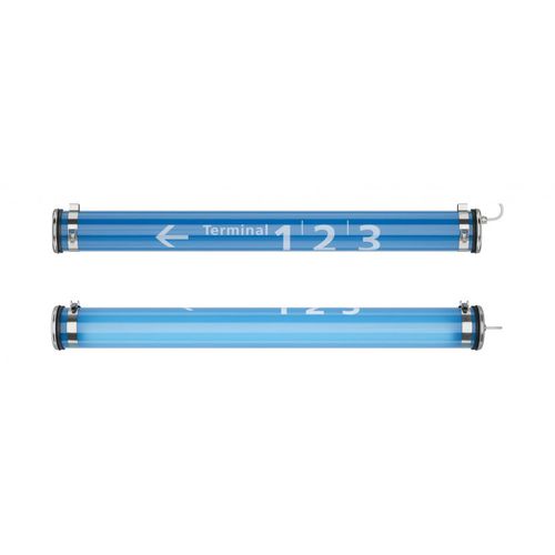 Wandmontierte Notbeleuchtung - MABUSE - Sammode - rohrförmig / LED / Polycarbonat