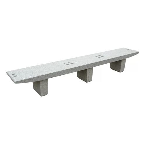 Moderne Bank für den öffentlichen Raum - BAJ300P - Francioli - Beton / Granit / ohne Rückenlehne