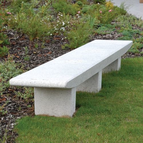 Bank für den öffentlichen Raum / Granit - BAJ200P - Francioli - Beton / für Außenbereich