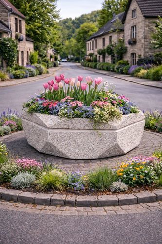 Beton-Pflanzkübel - JH125048 - Francioli - sechseckig / modern / klassisch