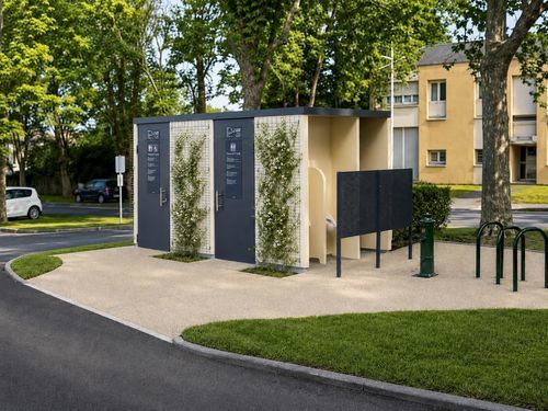 Öffentliche Toilette / smart - Sac Evo - Francioli - automatisch / selbstreinigend / Beton