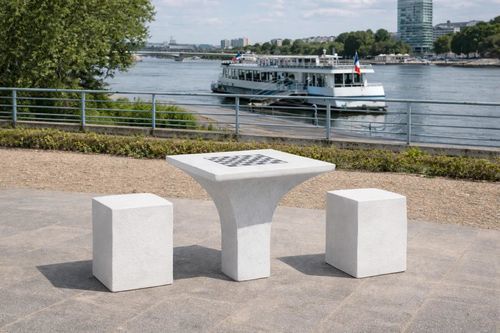 Schachtisch für Außenbereich - TL1JS - FRANCIOLI - modern / für öffentliche Bereiche / Beton