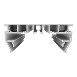 Profil für Vorhänge - Saros Est OÜ - Aluminium / symmetrischer Querschnitt / für Decke