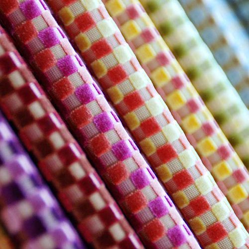 Möbelstoff - DAMN CHIC - Joseph Noble Textiles - Karomuster / Samt / Contract