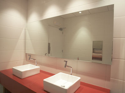 Wandmontierter Spiegel - MIREX - Furukawa Corporation - modern / rechteckig / horizontal