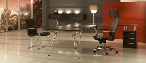 Chefschreibtisch - GENESIS - Codutti Furniture Srl - modern / Eiche / Stahl