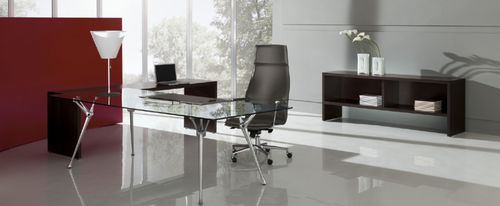 Chefschreibtisch - GENESIS - Codutti Furniture Srl - modern / Metall / Glas