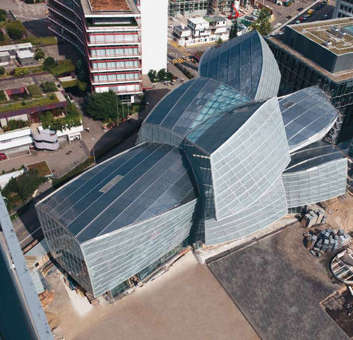 Paneel-Vorhangfassade - NOVARTIS CAMPUS - Josef Gartner - aus Aluminium und Glas