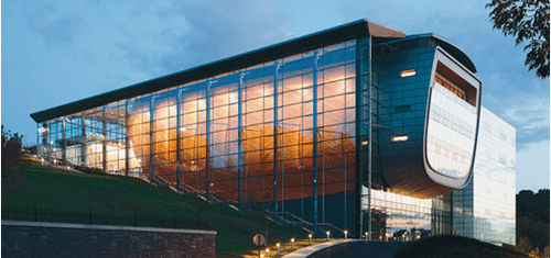 Paneel-Vorhangfassade - EMPAC - Josef Gartner - Glas / Aluminium / Edelstahl