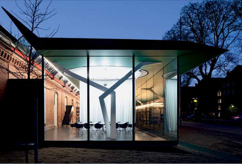 Strukturglasscheibe - BIBLIOTHEK FÜR ARCHITEKTUR - Josef Gartner - transparent / für Fenster / flach