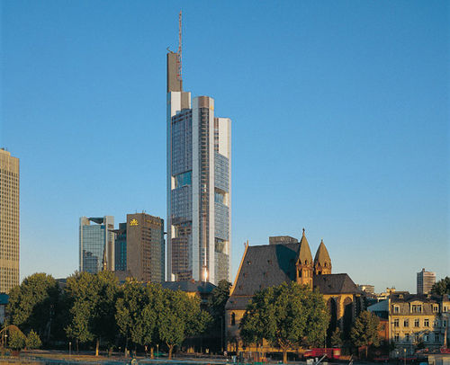 VSG-Glasscheibe - COMMERZBANK TOWER - Josef Gartner - transparent / für Fassaden / flach