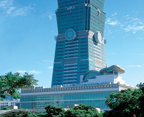 Platten-Vorhangfassade - TAIPEI 101 - Josef Gartner - Isolierglasplatten / Aluminium