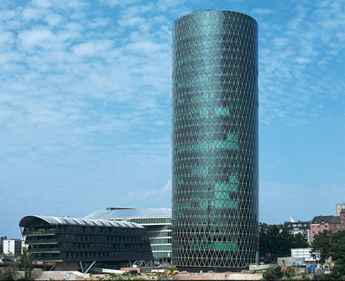 Transparente Glasscheibe - WESTHAFEN TOWER - Josef Gartner - für Fassaden / flach