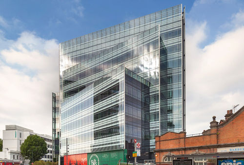 Paneel-Vorhangfassade - 10 HAMMERSMITH GROVE - Josef Gartner - aus Aluminium und Glas