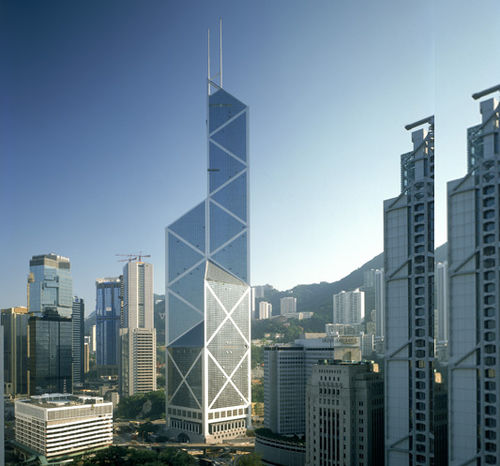 Strukturglasscheibe - BANK OF CHINA TOWER - Josef Gartner - transparent / für Fassaden