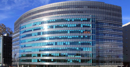 Vorhangfassade / freitragende Struktur - MARCUS CLARKE - Permasteelisa - Glas / Stahl